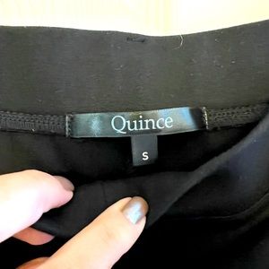 Quince pointe pants straight leg black S